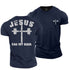 Men's Jesus Has My Back Cotton T-Shirt